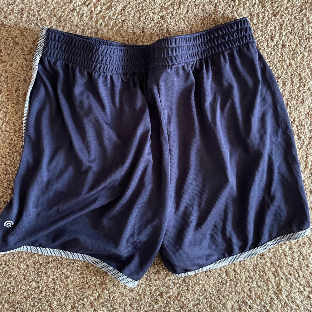 Womens athletic shorts-navy
